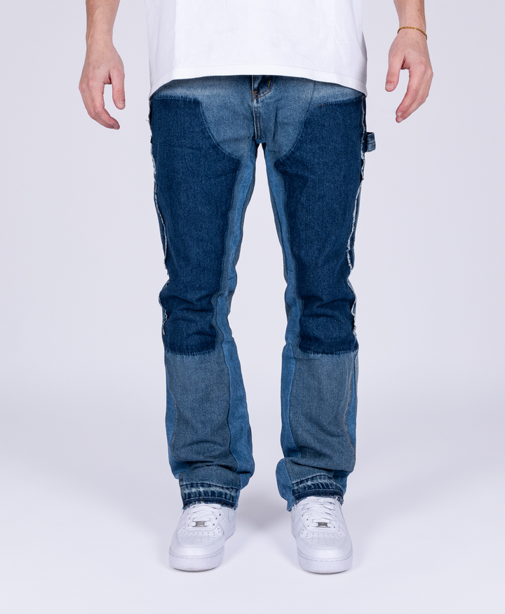 CARPENTER FLARED DENIM JEANS