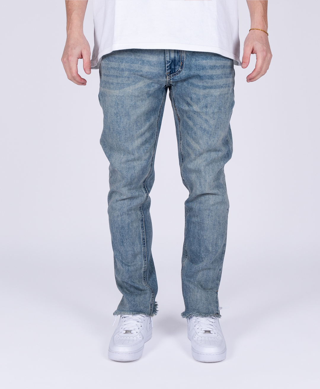 SPLIT STRAIGHT LEG JEANS